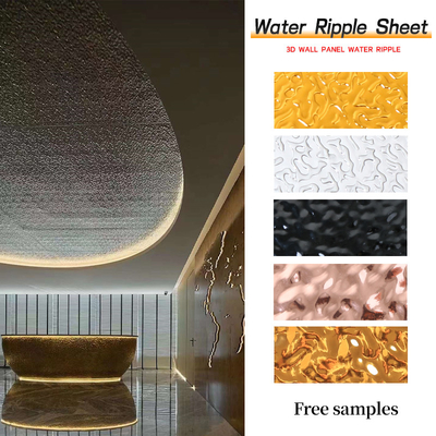 Kualitas ISO9001 Karbon Crystal Water Ripple Panel Proof Kelembaban Pabrik